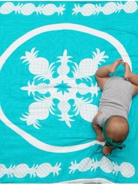 NWT Coco Moon Hawai’i Pōhai Ke Aloha by Patricia Lei Murray Swaddle Blanket